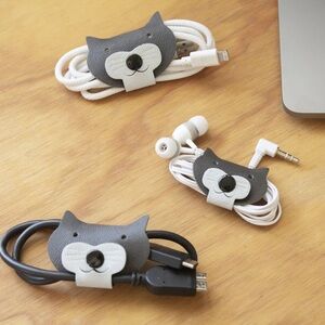 Lot of 3 Urban Outfitters Kikkerland Cable Kitty Tie Sets